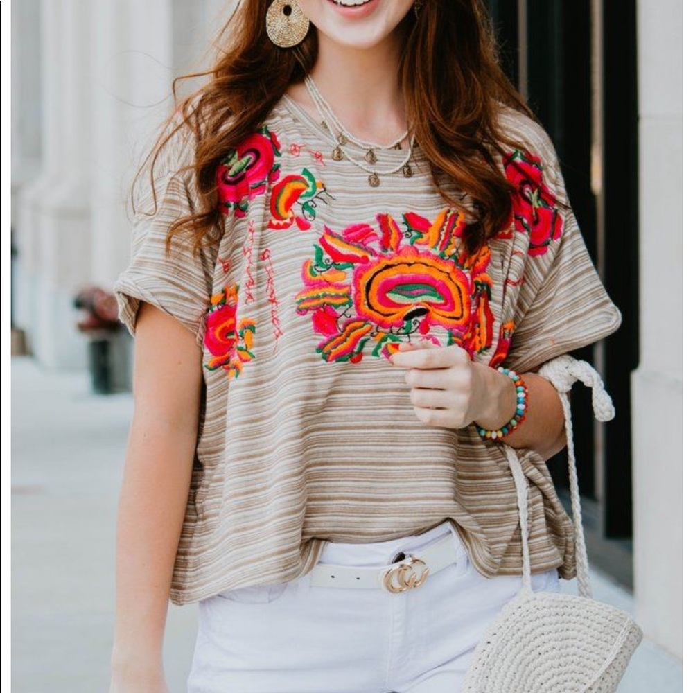 Free People | Mushroom Combo Embroidered